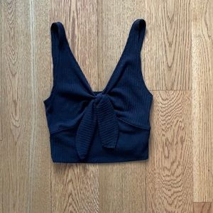 Abercrombie Black Crop Tank Top XS